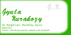 gyula murakozy business card
